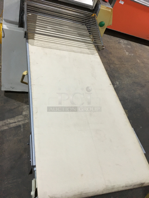 FAB! Seewer Rondo Commercial Floor Style Heavy Duty Reversible Dough Sheeter! Digital Control Board!  220V  3Phase! On Casters! - Image 8 of 12