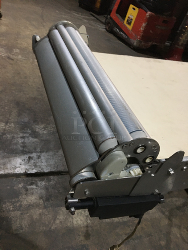 FAB! Seewer Rondo Commercial Floor Style Heavy Duty Reversible Dough Sheeter! Digital Control Board!  220V  3Phase! On Casters! - Image 10 of 12