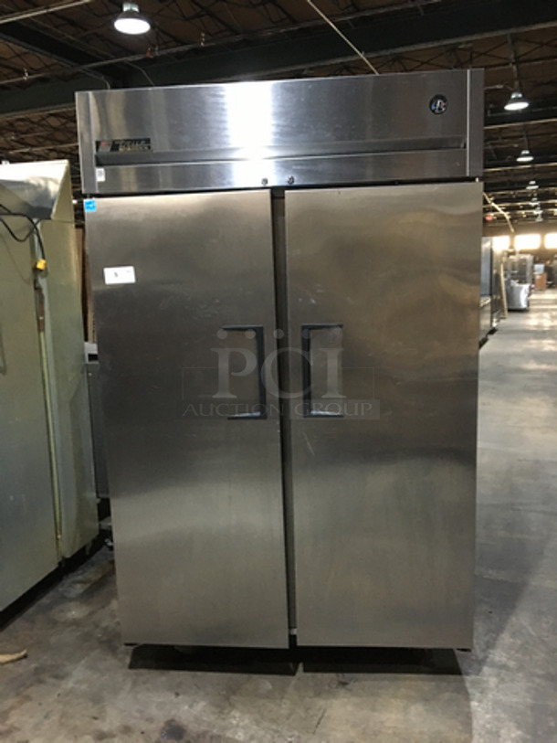 True Commercial 2 Door Reach In Refrigerator! With Poly Coated Racks! All Stainless Steel! Model TG2R2S Serial 7734390! 115V 1Phase!
