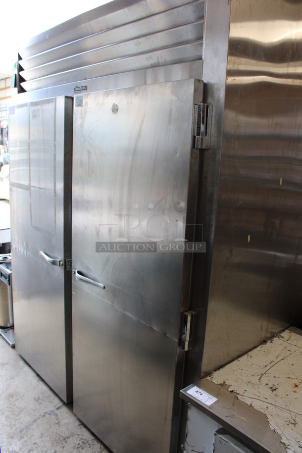 Traulsen Model AIF232LUT-FHS Stainless Steel Commercial 2 Door Roll In Rack Freezer. 115 Volts, 1 Phase. 68x35x84. Tested and Powers On But Does Not Get Cold - Image 2 of 6
