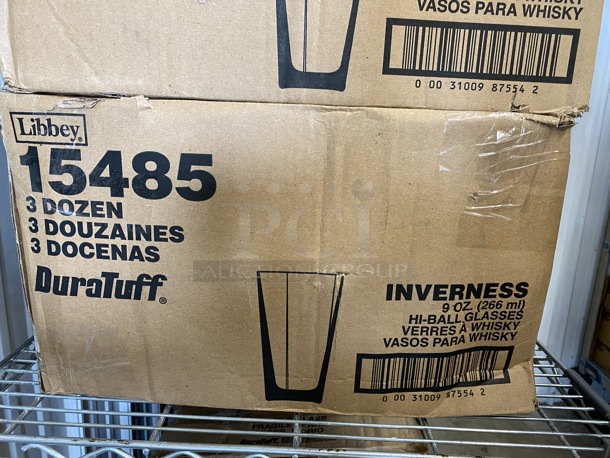 36 BRAND NEW IN BOX! Libbey 15485 Inverness 9 oz Hi-Ball Glasses. 3x3x5. 36 Times Your Bid! - Image 3 of 3