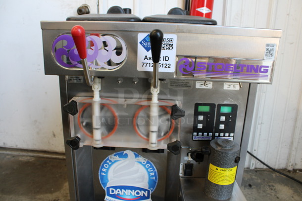 MARVELOUS! 2010 Stoelting Model SF144-38I Stainless Steel Commercial Countertop Air Cooled 2 Flavor Soft Serve Ice Cream Machine w/ Milkshake Mixer. 208-230 Volts, 1 Phase. 22x32x34 - Image 3 of 9