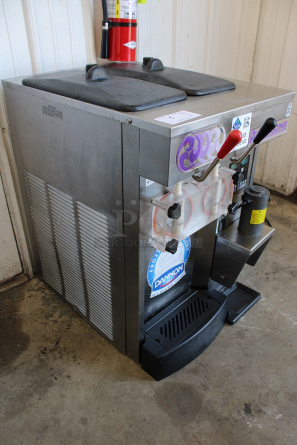 MARVELOUS! 2010 Stoelting Model SF144-38I Stainless Steel Commercial Countertop Air Cooled 2 Flavor Soft Serve Ice Cream Machine w/ Milkshake Mixer. 208-230 Volts, 1 Phase. 22x32x34 - Image 9 of 9