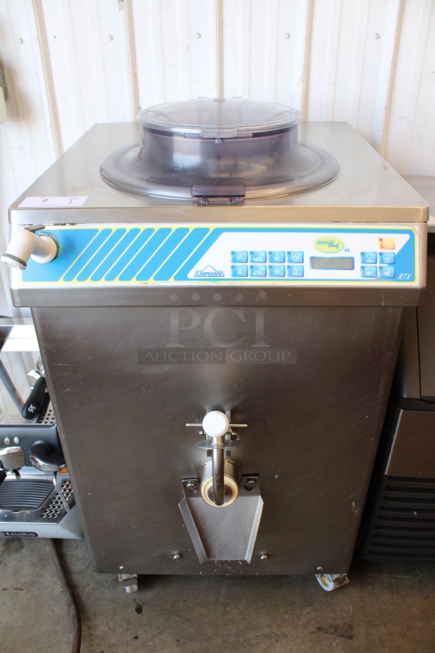 AWESOME! Carpigiani Model Pastochef 55 RTX Stainless Steel Commercial Floor Style Water Cooled Batch Freezer on Commercial Casters. 220 Volts, 3 Phase. 26x31x47 - Image 2 of 12