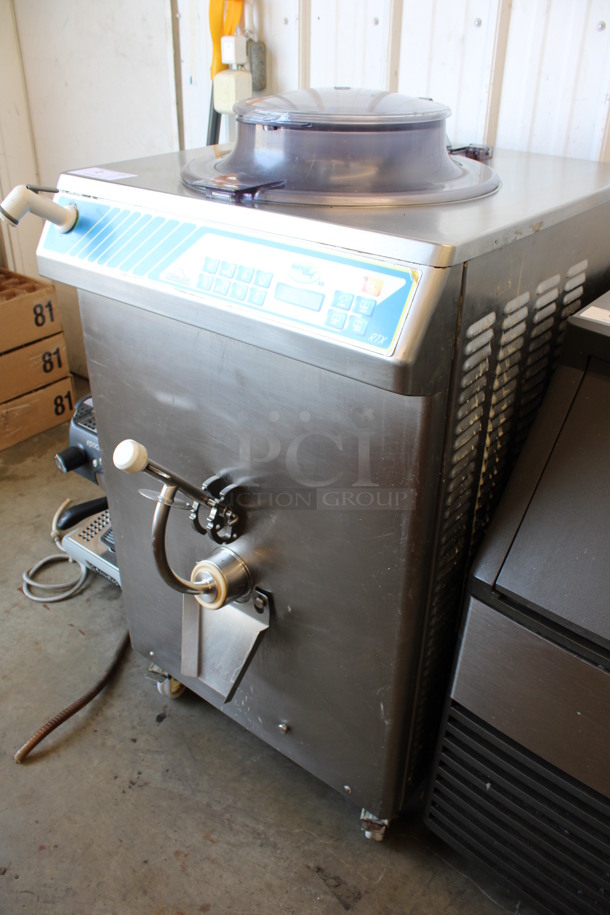 AWESOME! Carpigiani Model Pastochef 55 RTX Stainless Steel Commercial Floor Style Water Cooled Batch Freezer on Commercial Casters. 220 Volts, 3 Phase. 26x31x47 - Image 3 of 12
