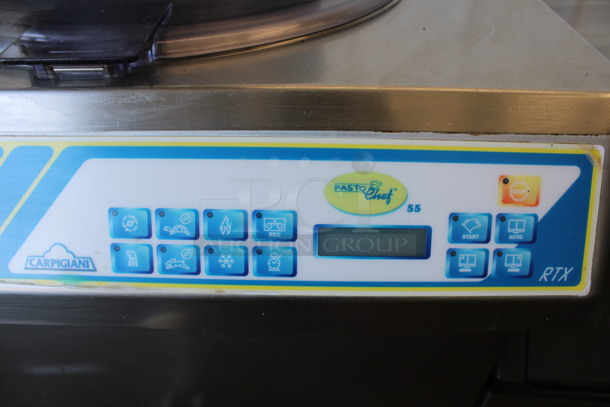 AWESOME! Carpigiani Model Pastochef 55 RTX Stainless Steel Commercial Floor Style Water Cooled Batch Freezer on Commercial Casters. 220 Volts, 3 Phase. 26x31x47 - Image 6 of 12