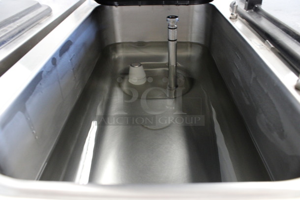 SWEET! 2012 Taylor Model C713-33 Stainless Steel Commercial Floor Style Water Cooled 2 Flavor w/ Twist Soft Serve Ice Cream Machine on Commercial Casters. 208-230 Volts, 3 Phase. 25.5x37x60 - Image 7 of 10