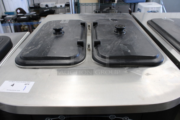 SWEET! 2012 Taylor Model C713-33 Stainless Steel Commercial Floor Style Water Cooled 2 Flavor w/ Twist Soft Serve Ice Cream Machine on Commercial Casters. 208-230 Volts, 3 Phase. 25.5x37x60 - Image 7 of 11