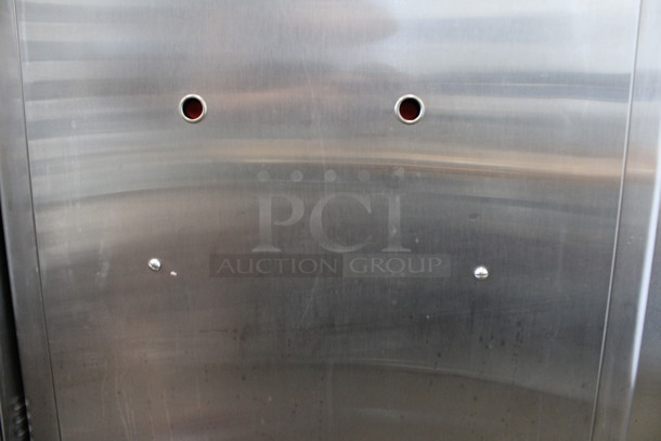 SWEET! 2012 Taylor Model C713-33 Stainless Steel Commercial Floor Style Water Cooled 2 Flavor w/ Twist Soft Serve Ice Cream Machine on Commercial Casters. 208-230 Volts, 3 Phase. 25.5x37x60 - Image 11 of 11