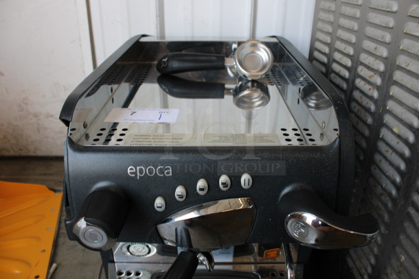Rancilio Epoca Stainless Steel Commercial Countertop Single Group Espresso Machine w/ 2 Portafilters and Steam Wand. 115 Volts, 1 Phase. 14x23x20 - Image 2 of 10