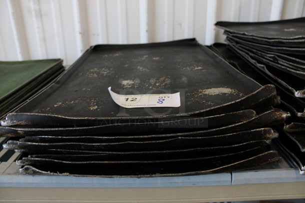 8 Metal Baking Pans. 13x20.5x0.5. 8 Times Your Bid!