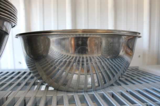 9 Various Metal Bowls. Includes 15x15x5.5. 9 Times Your Bid! - Image 3 of 3