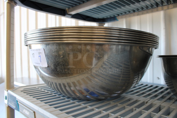 7 Metal Bowls. 19x19x6.5. 7 Times Your Bid! - Image 3 of 3