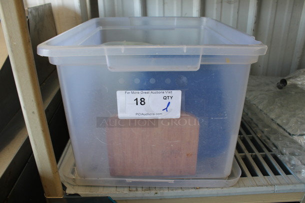 ALL ONE MONEY! Lot of Various Items Including Lids in Poly Clear Bin!  - Image 6 of 6