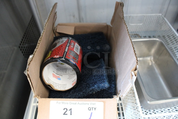 ALL ONE MONEY! Lot of Various Items Including Scrubbing Pads and Poly Racks! - Image 3 of 4