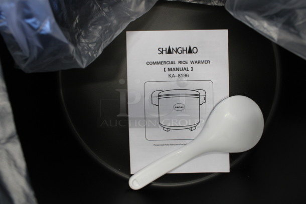 BRAND NEW IN BOX! Shanghao Model KA-8196 Chrome Finish Countertop Rice Cooker. 110 Volts, 1 Phase. 19x15x15 - Image 5 of 8