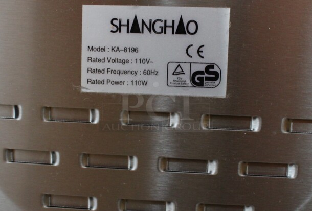 BRAND NEW IN BOX! Shanghao Model KA-8196 Chrome Finish Countertop Rice Cooker. 110 Volts, 1 Phase. 19x15x15 - Image 7 of 8