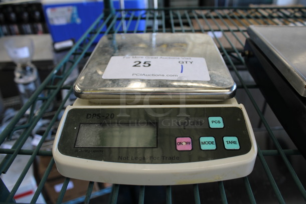 Update Model DPS-20 Metal Countertop Food Portioning Scale. 6.5x9x2 - Image 1 of 4