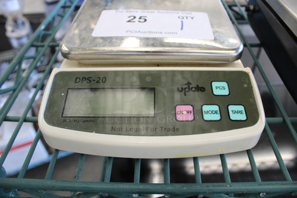 Update Model DPS-20 Metal Countertop Food Portioning Scale. 6.5x9x2 - Image 3 of 4