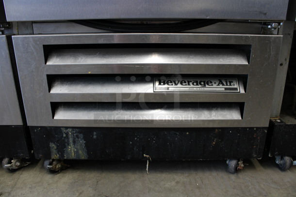 Beverage Air Model KR12-1AS Stainless Steel Commercial Single Door Reach In Cooler w/ Poly Coated Racks on Commercial Casters. 115 Volts, 1 Phase. 24x25x67. Tested and Powers On But Does Not Get Cold - Image 6 of 6