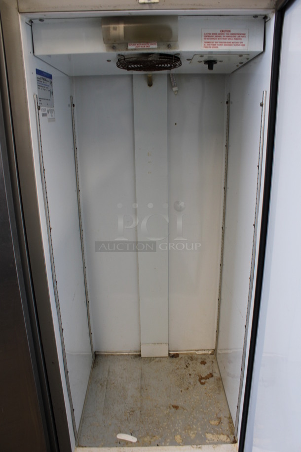 Beverage Air Model KR12-1AS Stainless Steel Commercial Single Door Reach In Cooler on Commercial Casters. 115 Volts, 1 Phase. 24x25x67. Tested and Working! - Image 4 of 6