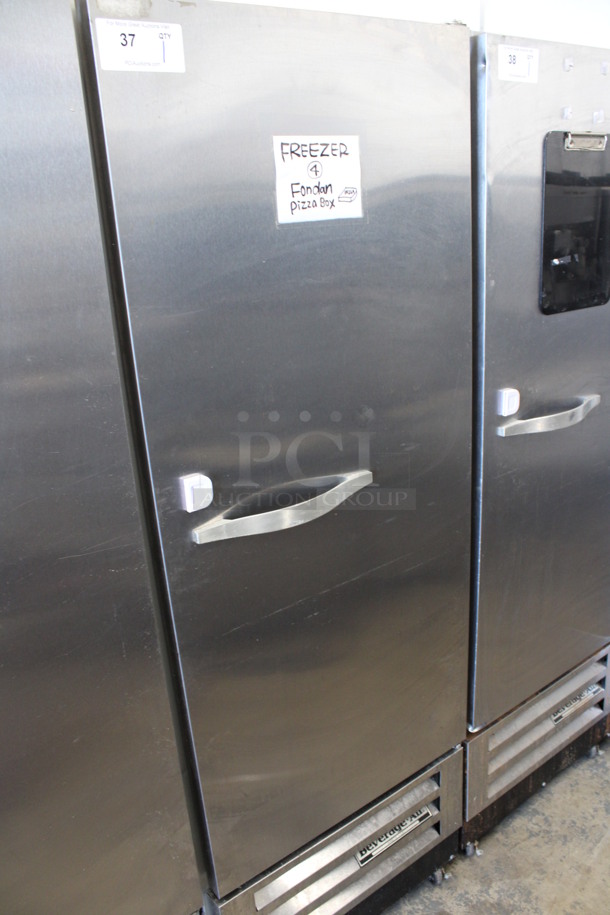 Beverage Air Model KF12-1AS Stainless Steel Commercial Single Door Reach In Freezer w/ Poly Coated Racks on Commercial Casters. 115 Volts, 1 Phase. 24x25x67. Tested and Working! - Image 2 of 6
