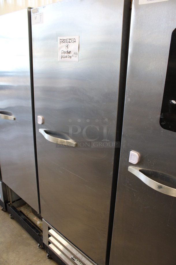 Beverage Air Model KF12-1AS Stainless Steel Commercial Single Door Reach In Freezer w/ Poly Coated Racks on Commercial Casters. 115 Volts, 1 Phase. 24x25x67. Tested and Working! - Image 3 of 6