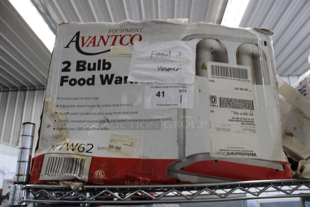 BRAND NEW IN BOX! Avantco Metal Countertop 2 Head Food Warmer. 19x14x19. Tested and Working! - Image 7 of 7