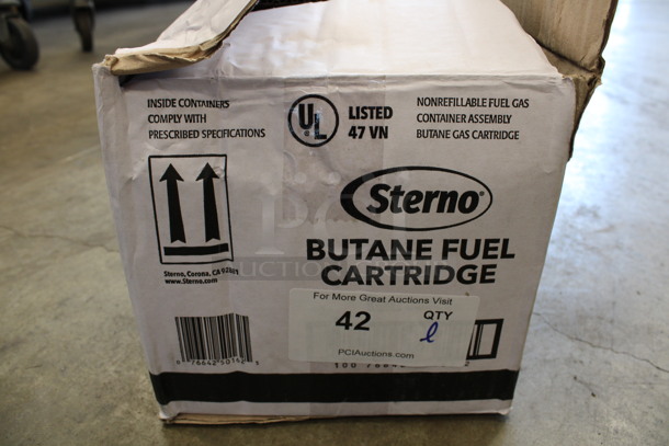 ALL ONE MONEY! Lot of 8 Sterno Butane Fuel Bottles. 2.5x2.5x7.5 - Image 4 of 4