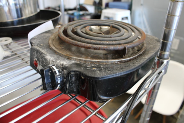 Imusa Model GAU-80305 Metal Countertop Single Burner. 120 Volts, 1 Phase. 8x8x3. Tested and Working! - Image 2 of 5