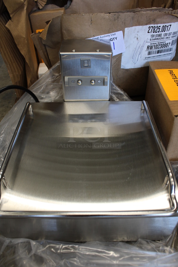 BRAND NEW IN BOX! Bunn Model 1SH STAND Stainless Steel Commercial Countertop Server Stand. Comes w/ Legs. 10x14x9. Legs 4" - Image 3 of 6