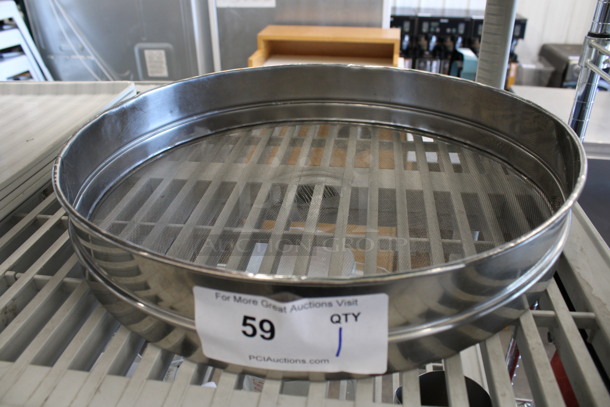 Metal Sifter. 16x16x3