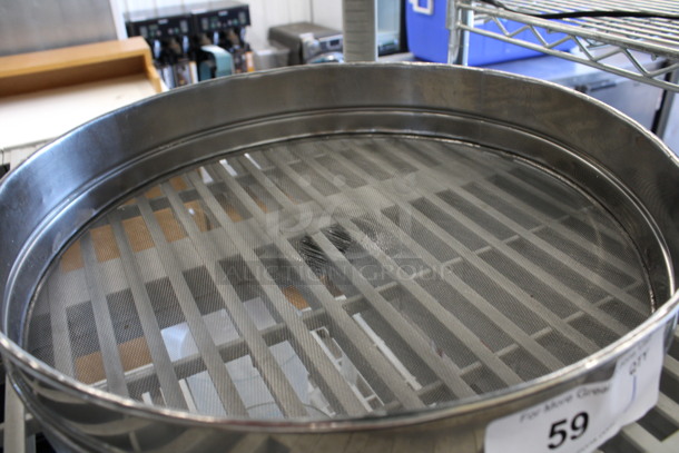 Metal Sifter. 16x16x3 - Image 2 of 2