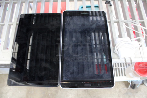 2 Various 8" Tablets w/ 1 Power Cord. Lenovo TB-8505F and Samsung 16 GB. 2 Times Your Bid!