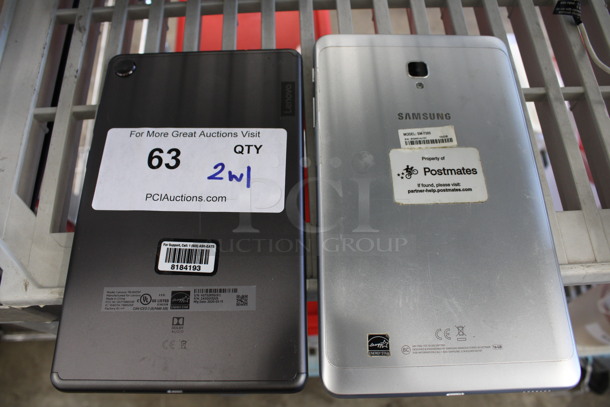 2 Various 8" Tablets w/ 1 Power Cord. Lenovo TB-8505F and Samsung 16 GB. 2 Times Your Bid! - Image 3 of 5