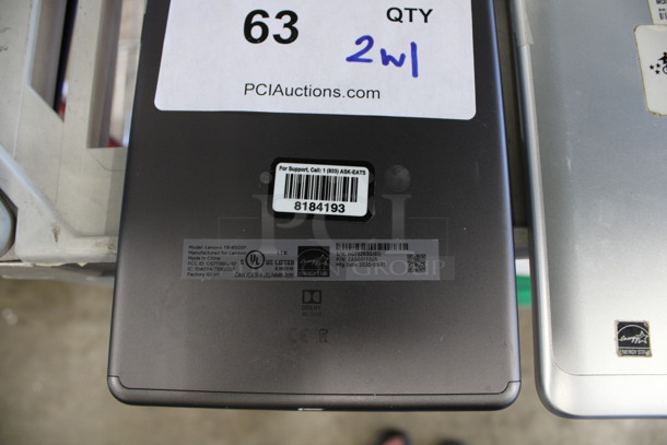 2 Various 8" Tablets w/ 1 Power Cord. Lenovo TB-8505F and Samsung 16 GB. 2 Times Your Bid! - Image 4 of 5