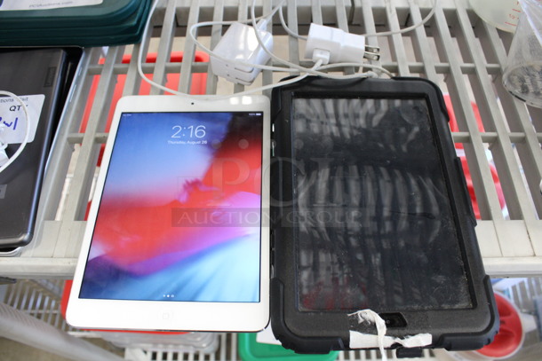 2 Various 8" Tablets w/ 2 Power Cords. Apple Model A1490 iPad and Samsung. 2 Times Your Bid! - Image 2 of 7