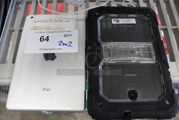 2 Various 8" Tablets w/ 2 Power Cords. Apple Model A1490 iPad and Samsung. 2 Times Your Bid! - Image 5 of 7
