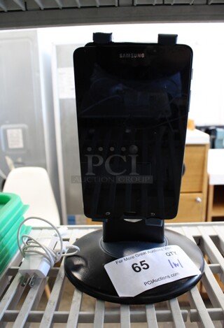 Samsung 7" Tablet on Stand w/ Power Cord. 