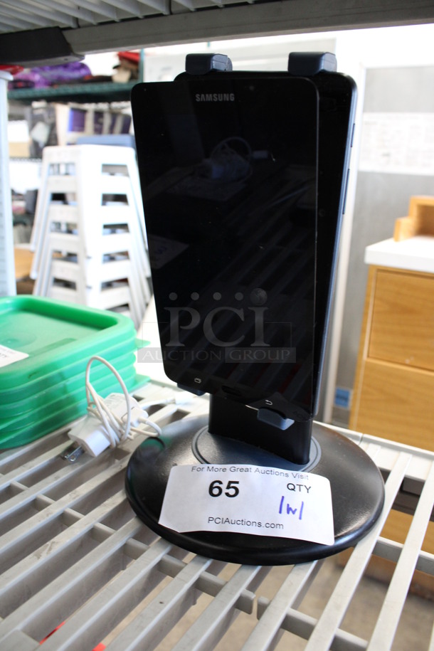 Samsung 7" Tablet on Stand w/ Power Cord.  - Image 3 of 6