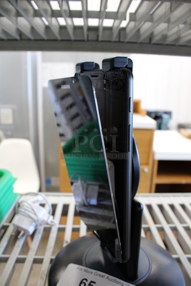 Samsung 7" Tablet on Stand w/ Power Cord.  - Image 5 of 6