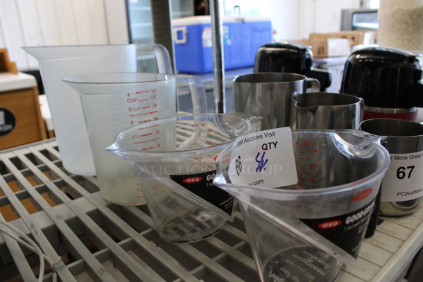 4 Various Poly Measuring Pitchers. Includes 7x4.5x4. 4 Times Your Bid! - Image 2 of 4