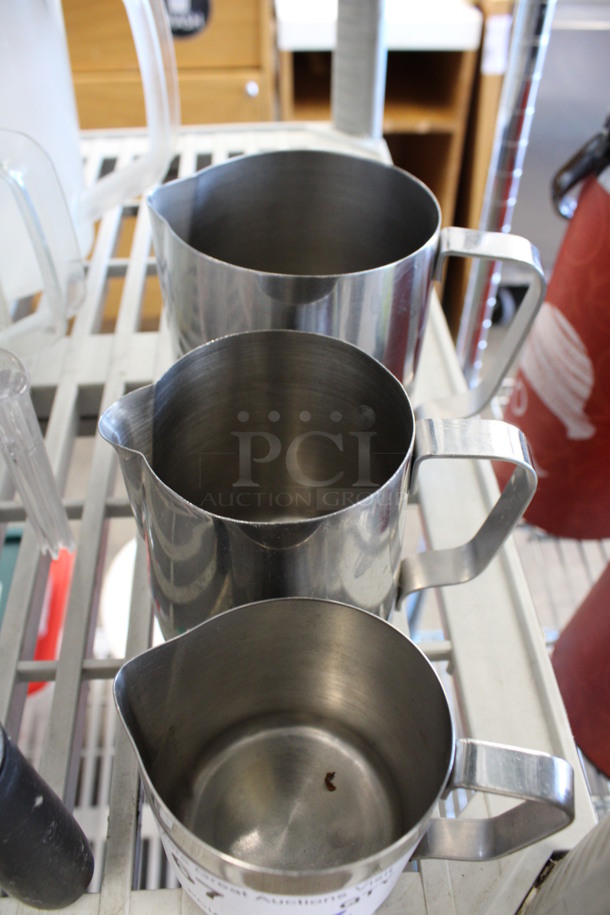 3 Various Metal Pitchers. Includes 4.5x3x3.5. 3 Times Your Bid! - Image 2 of 3