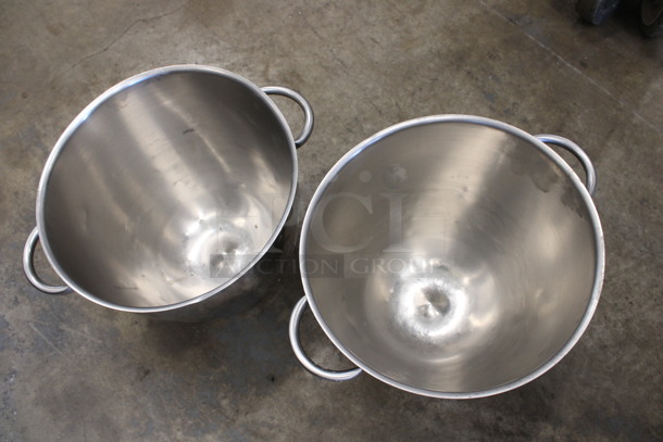 2 Metal Bowls w/ 2 Handles. 11.5x9x8.5. 2 Times Your Bid! - Image 2 of 3