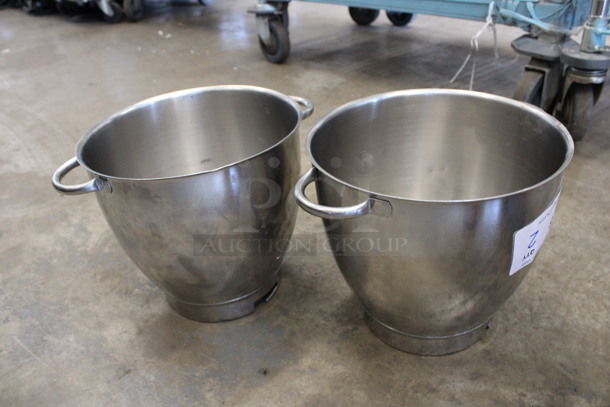 2 Metal Bowls w/ 2 Handles. 11.5x9x8.5. 2 Times Your Bid! - Image 3 of 3