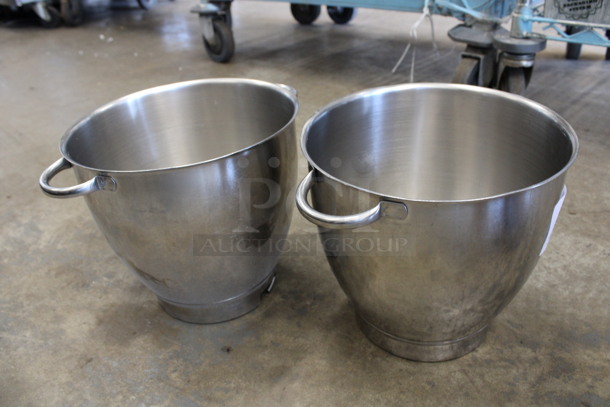 2 Metal Bowls w/ 2 Handles. 11.5x9x8.5. 2 Times Your Bid! - Image 2 of 3