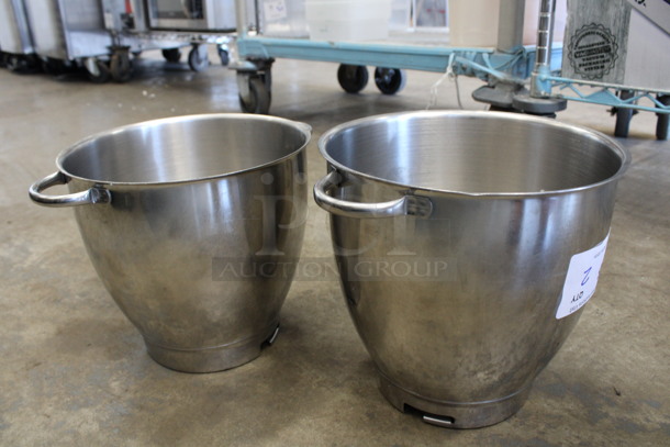 2 Metal Bowls w/ 2 Handles. 11.5x9x8.5. 2 Times Your Bid! - Image 2 of 3