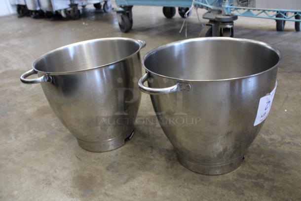 2 Metal Bowls w/ 2 Handles. 11.5x9x8.5. 2 Times Your Bid! - Image 2 of 3