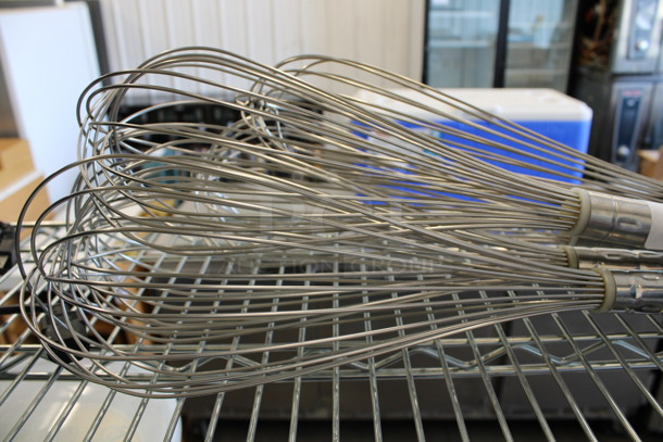5 Various Metal Whisks. Includes 18". 5 Times Your Bid! - Image 2 of 3