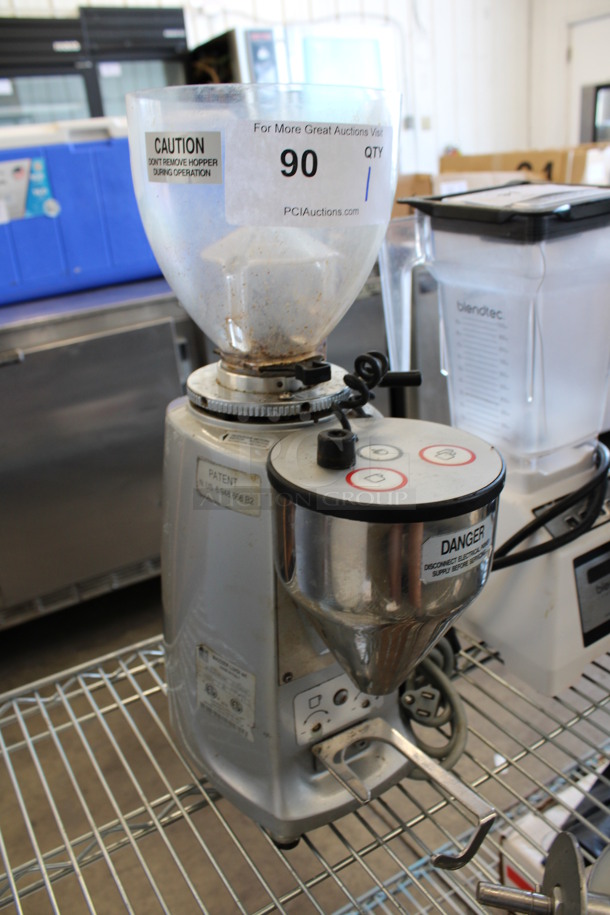 Mazzer Luigi Model Mini Electronic Metal Commercial Countertop Espresso Bean Grinder. Missing Lid. 120 Volts, 1 Phase. 6x11x18. Tested and Does Not Power On - Image 2 of 6